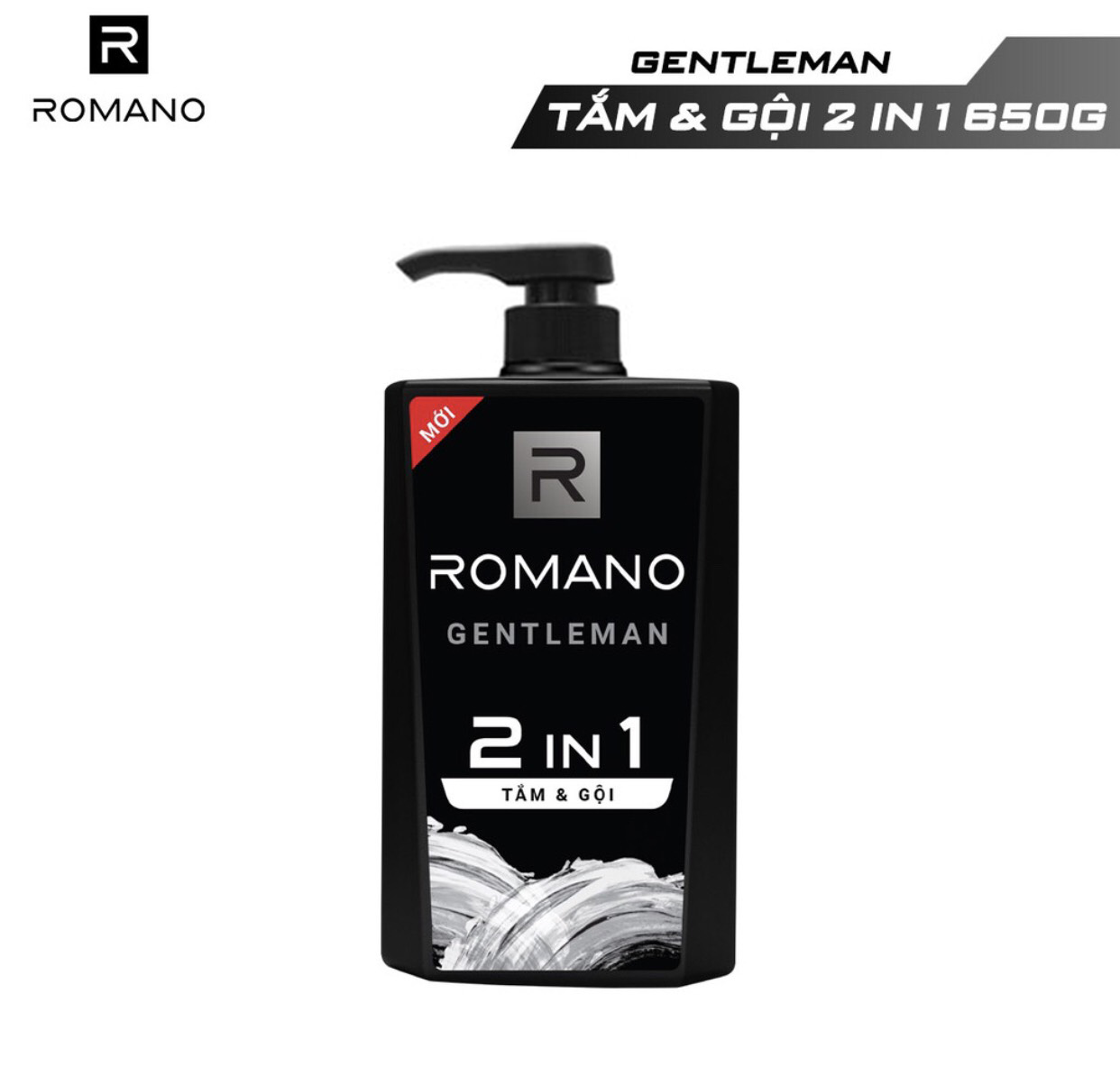 Tắm gội 2 trong 1 Romano Gentleman 650gr