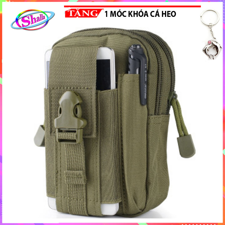 { Hàng Mới Về } Túi đựng điện thoại đeo hông Soldier hai lớp 6.3 inch Tặng móc khóa cá heo Shalla
