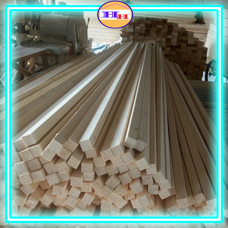 Thanh gỗ thông mới vuông nhiều kích thước