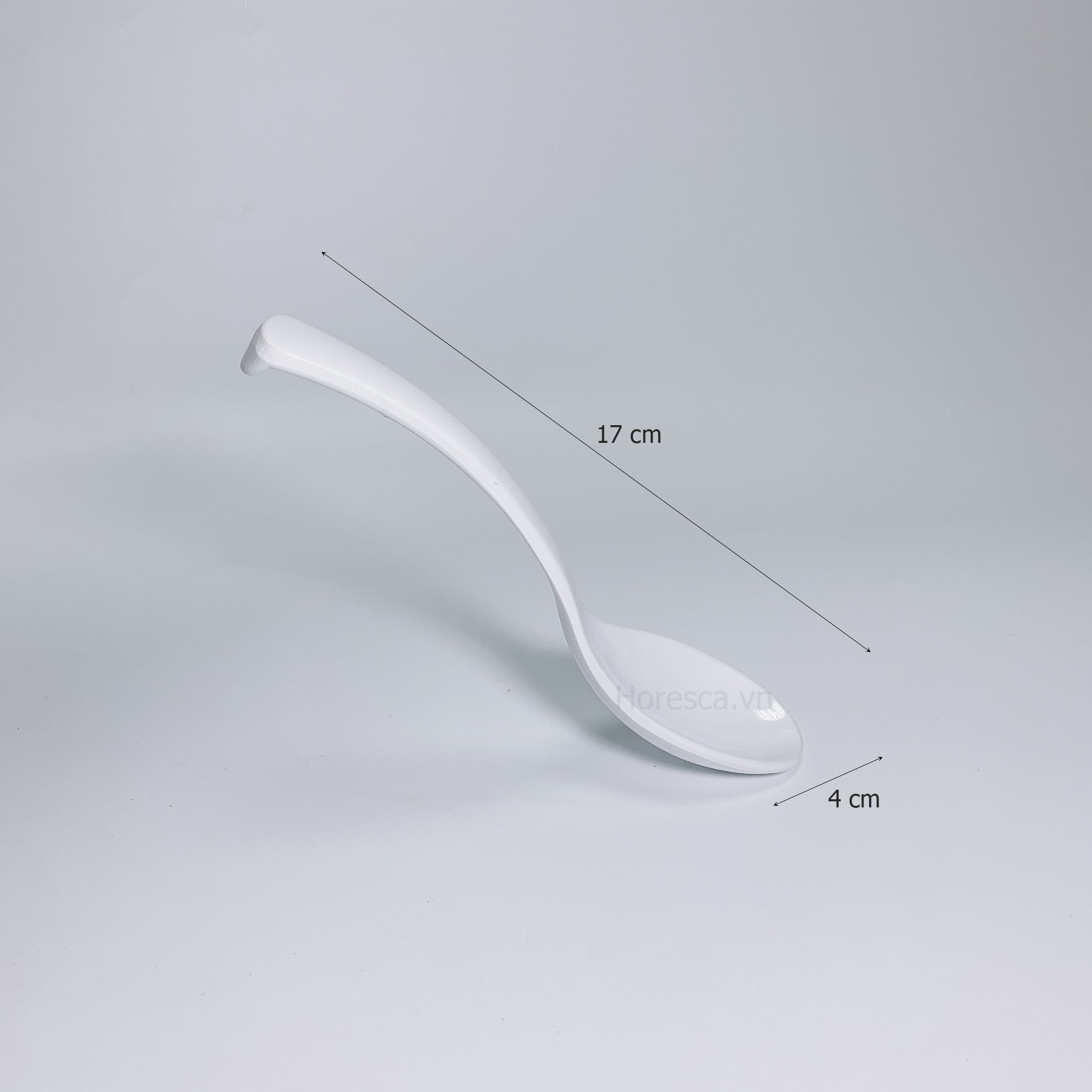 Thìa muỗng Superware Nhựa phíp 100% melamine Trắng