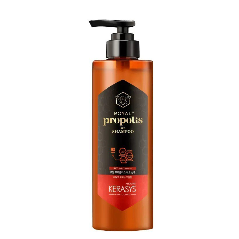 Cặp dầu gội xả phục hồi siêu mượt Kerasys Royal Propolis 500ml