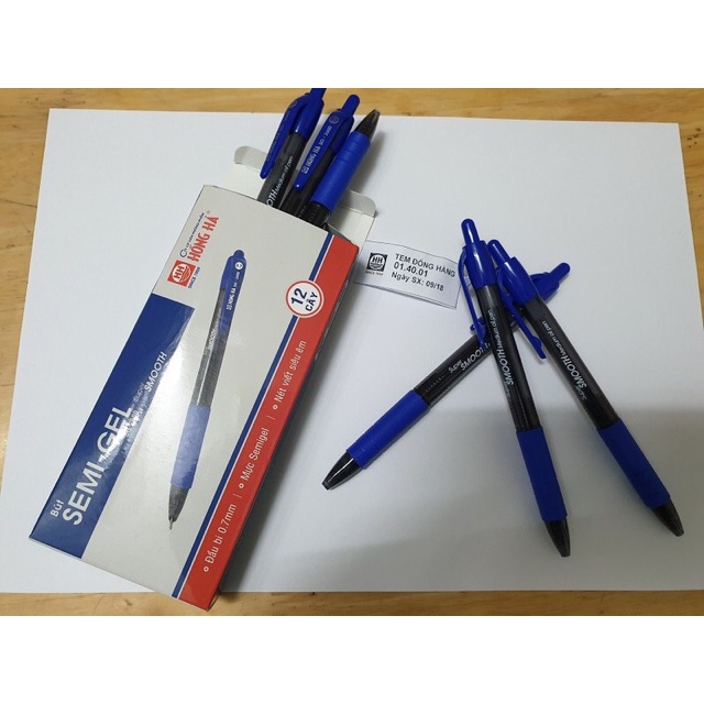 Hộp 12 bút bi hồng hà sg-2600 nét 0.7mm