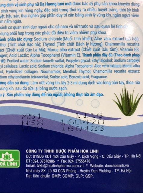 Dạ Hương - dung dịch vệ sinh phụ nữ