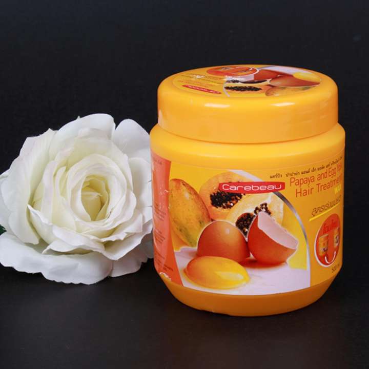 Kem ủ tóc trứng đu đủ Carebeau 500ml Thái Lan