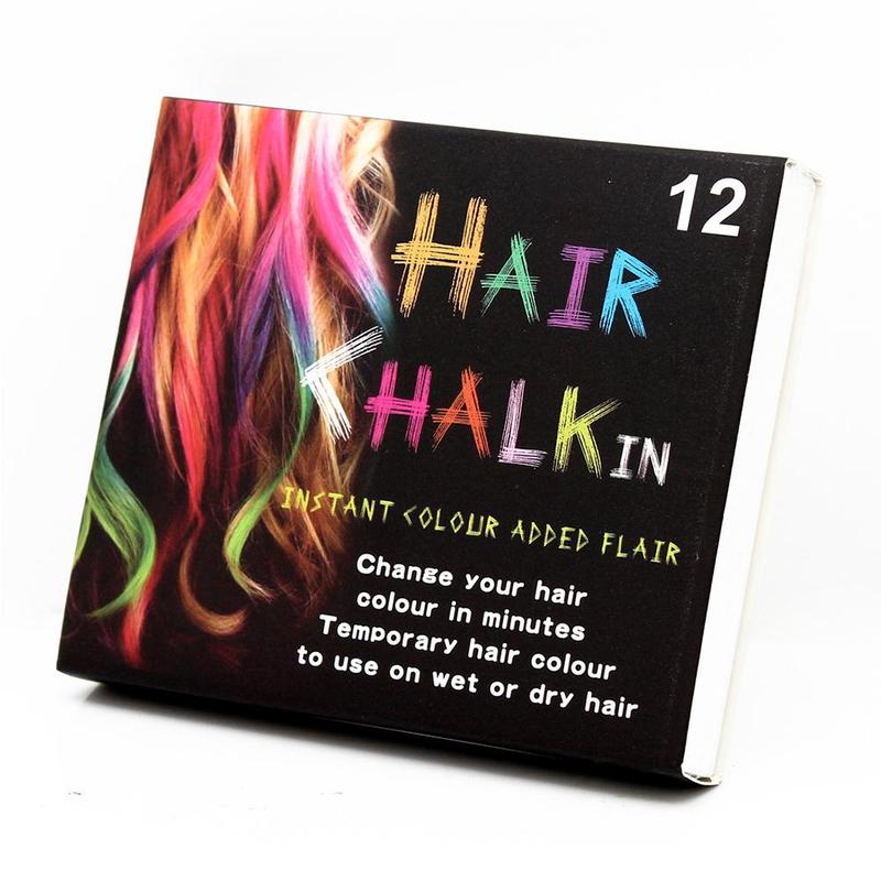 Temporary Hair Chalk Set - Non-Toxic Rainbow Coloured Kit Pastels Soft  Salon DIY J1C0 