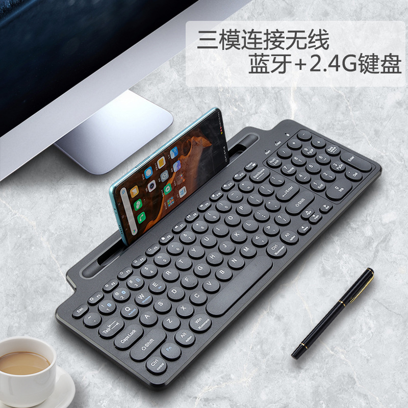 Yw+ bàn phím không dây bluetooth bàn phím khe cắm thẻ 2.4g máy tính bảng điện thoại bàn phím máy tính thông minh bàn phím touchpad