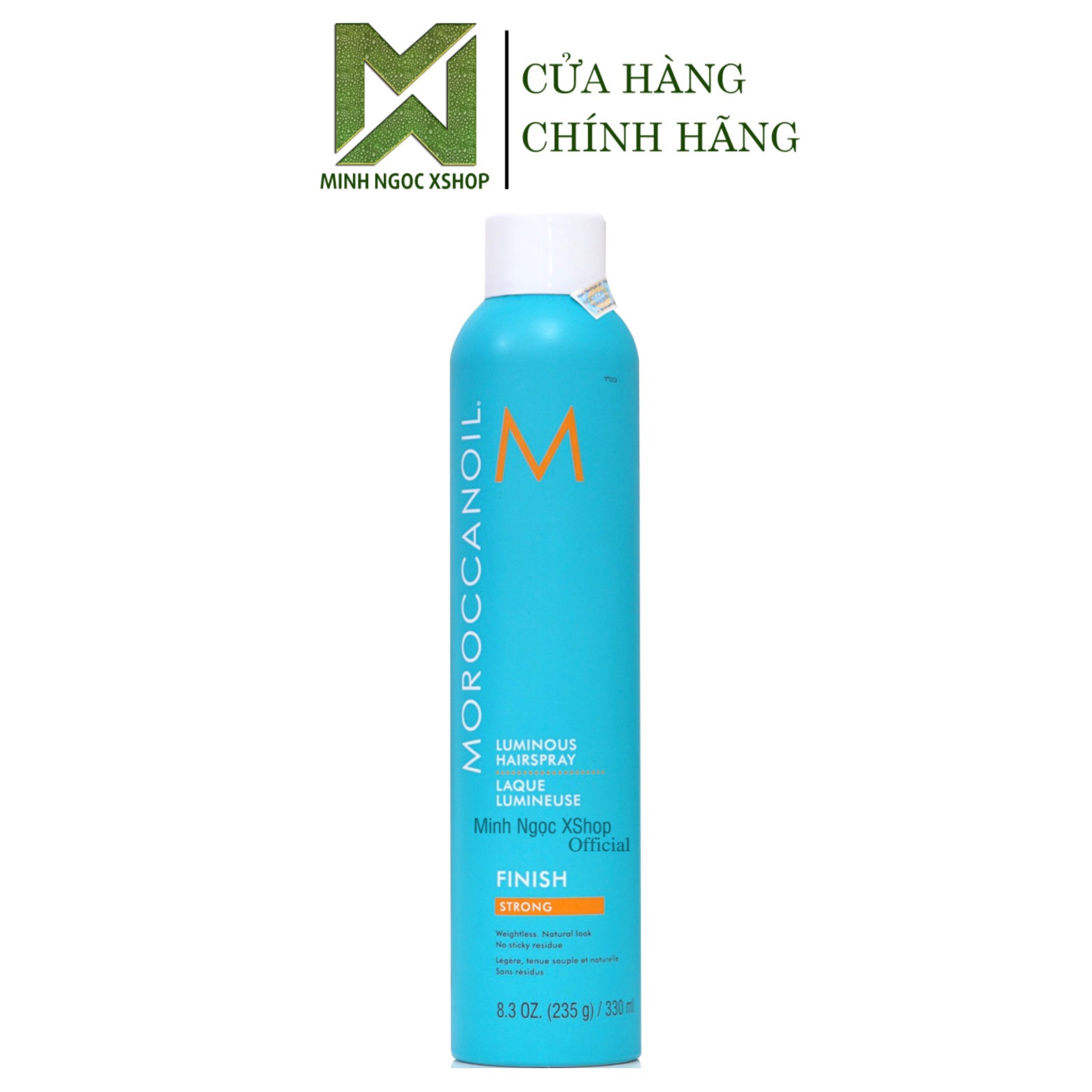 Gôm xịt giữ nếp linh hoạt Moroccanoil Finish Strong 330ML chính hãng