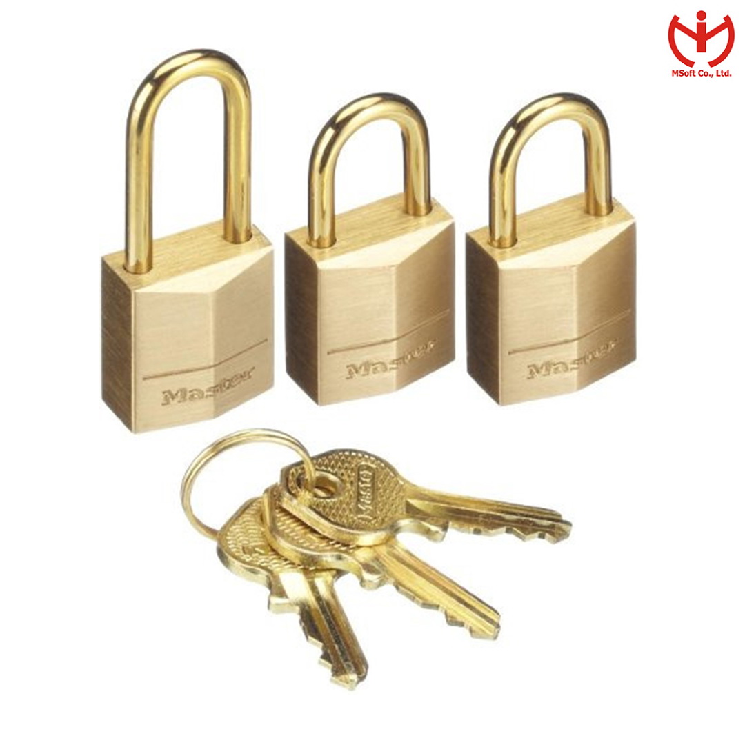 Bộ 3 ổ khóa vali Master Lock 3115 EURD dùng khóa hành lý - MSOFT