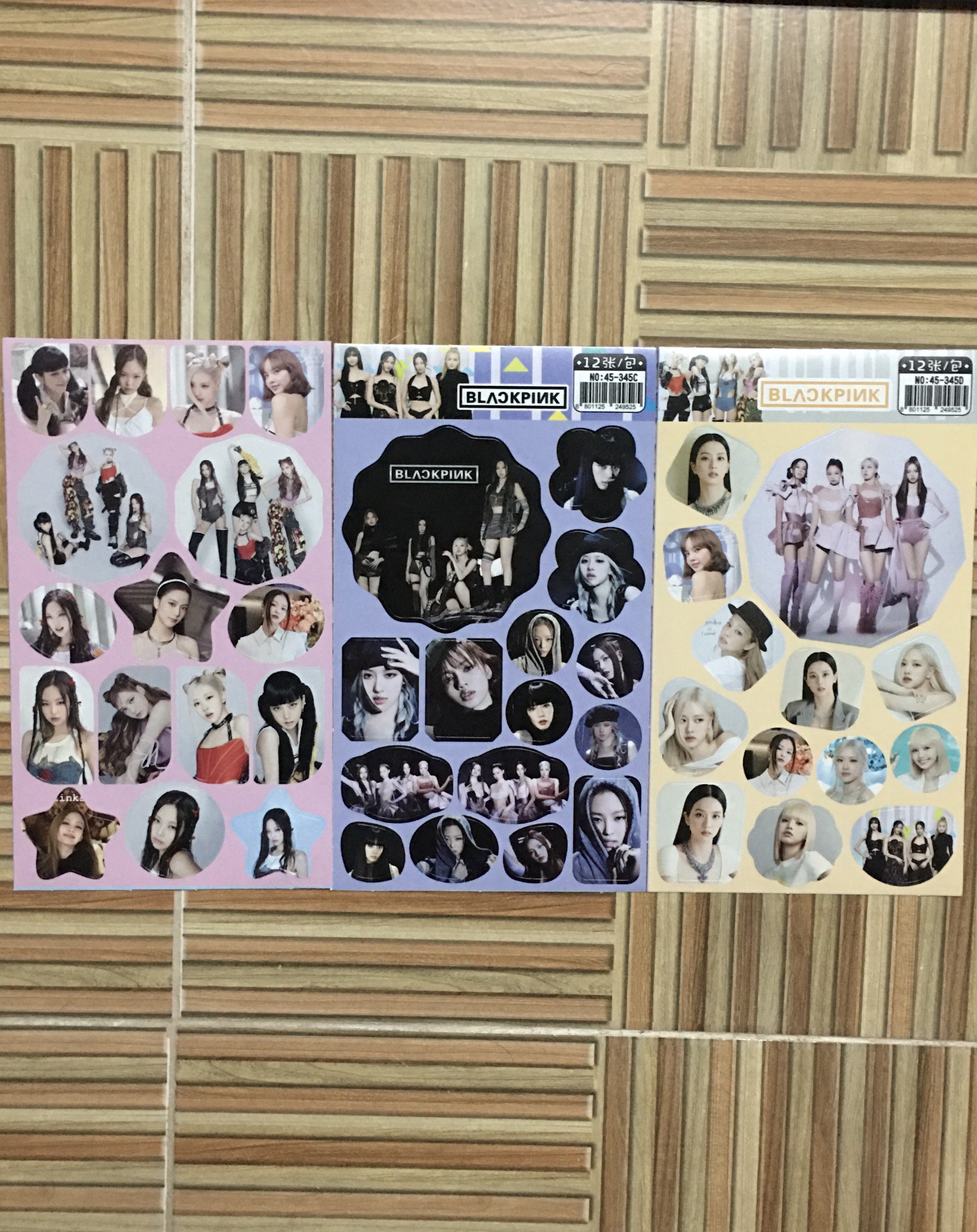 Set 12 hình dán trang trí Blackpink siêu đẹp (ảnh thật)