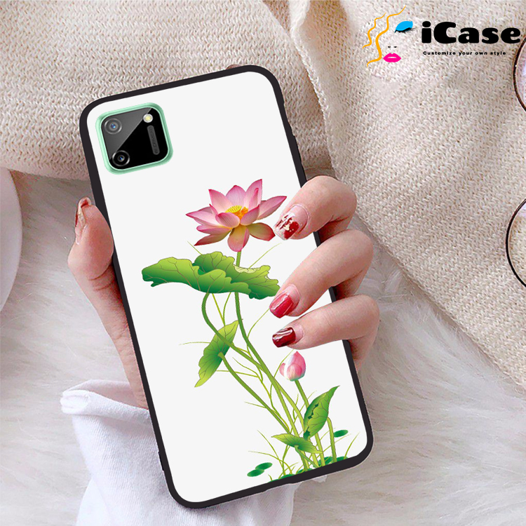 Ốp lưng Realme C11 viền dẻo TPU BST Sen