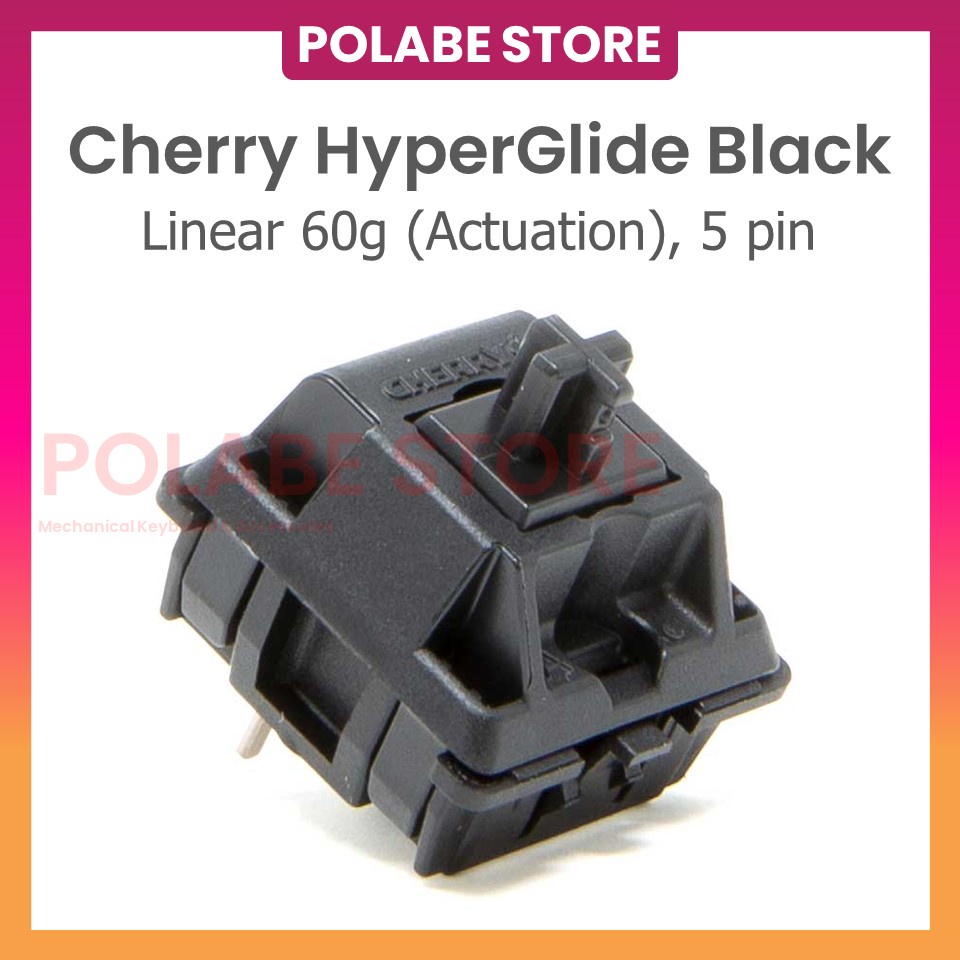 Cherry HyperGlide Black Linear Switch MX HG Black Công Tắc Bàn Phím Cơ - Polabe Store