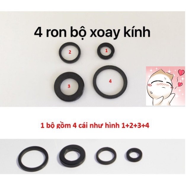 Bộ ron kính chế xoay 360 độ