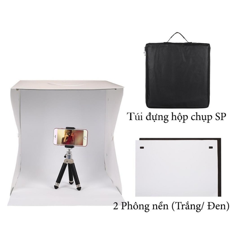 Hộp chụp ảnh sản phẩm 40x40x40 cm