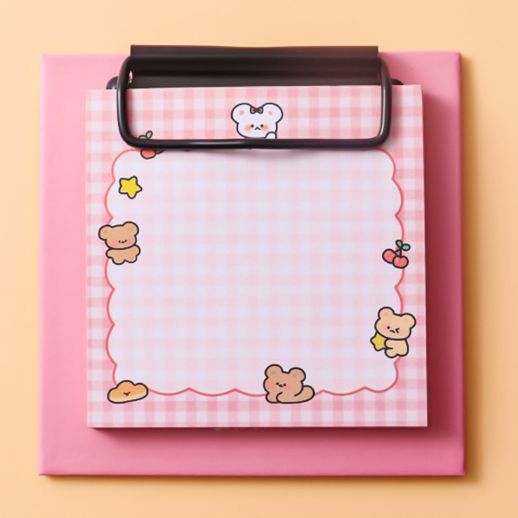 Tập 30 Giấy Note Giấy Ghi Chú Dạng Kẹp Tài Liệu Phong Cách Dễ Thương ST451