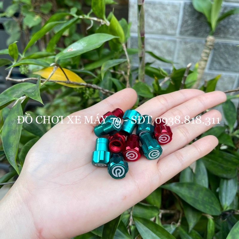 Van vòi Brembo nhôm CNC (giá 1 cặp)-Đỏ