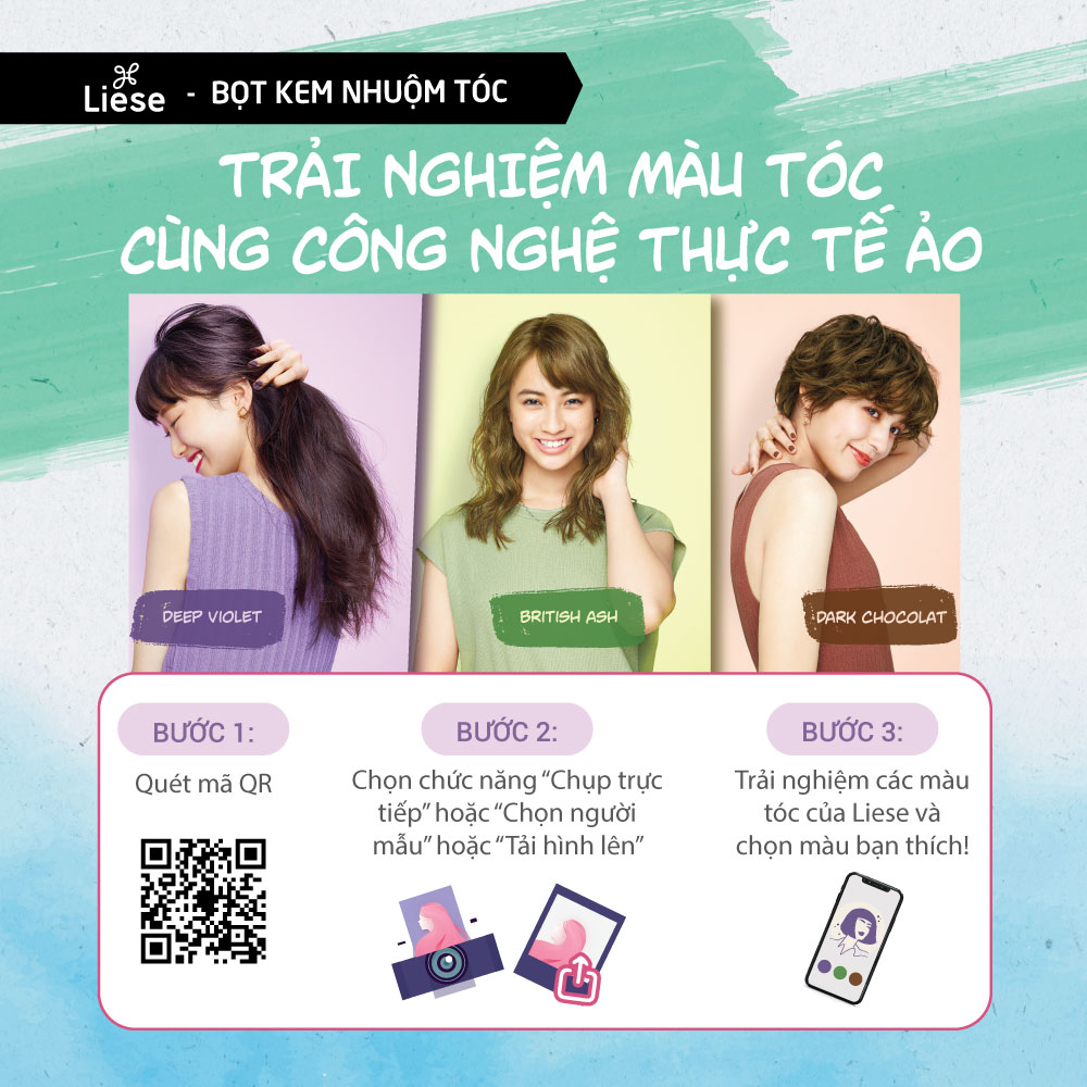 Liese Bọt Kem Nhuộm Tóc Nâu Hạt Dẻ 108ml