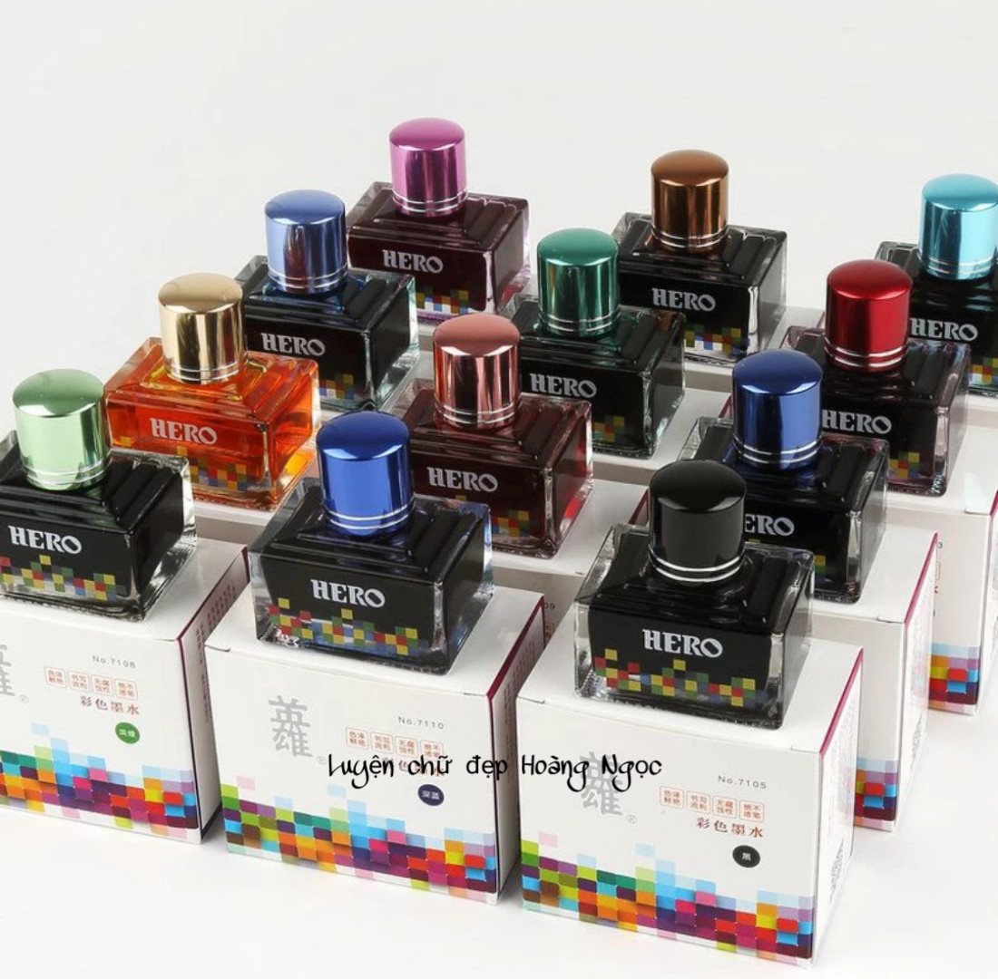 [HCM]Mực bút máy - Mực Hero 40ml