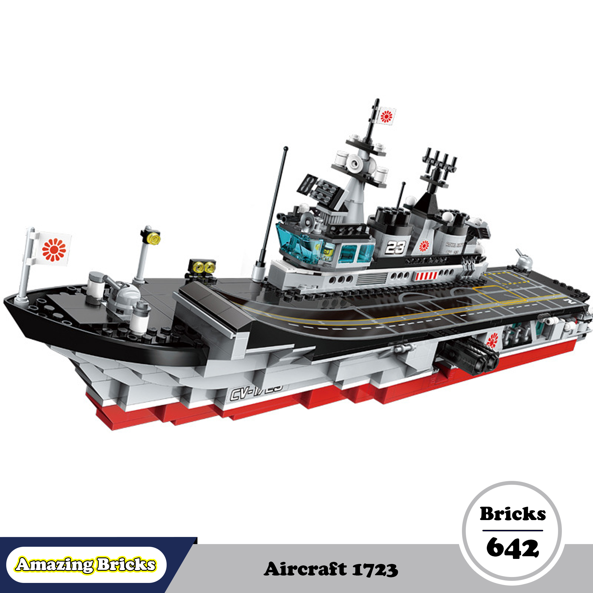 Đồ chơi Lego Lắp ráp Tàu Sân bay khổng lồ - Enlighten 1723 Aircraft