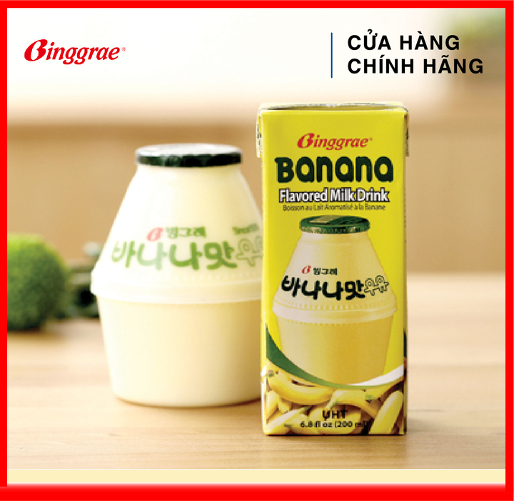 [HÀNG CÔNG TY NHẬP KHẨU] Sữa Chuối Banana Milk Binggrae 1 hộp