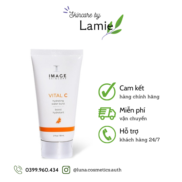 Serum cấp nước - khóa ẩm phục hồi da image vital c hydrating water burst