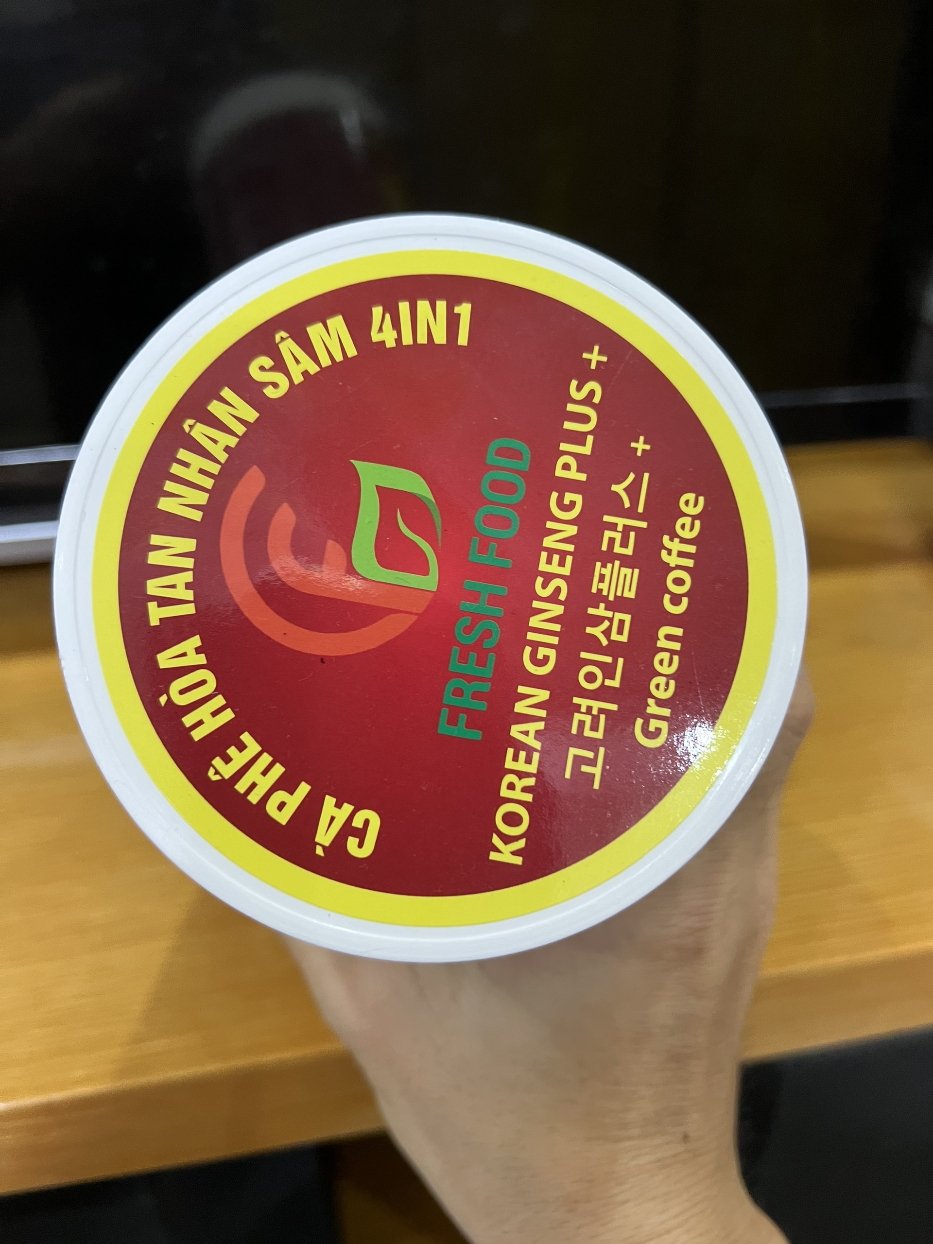 Cà phê bột hòa tan từ nhân sâm Hàn Quốc 4IN1 tốt sức khỏe