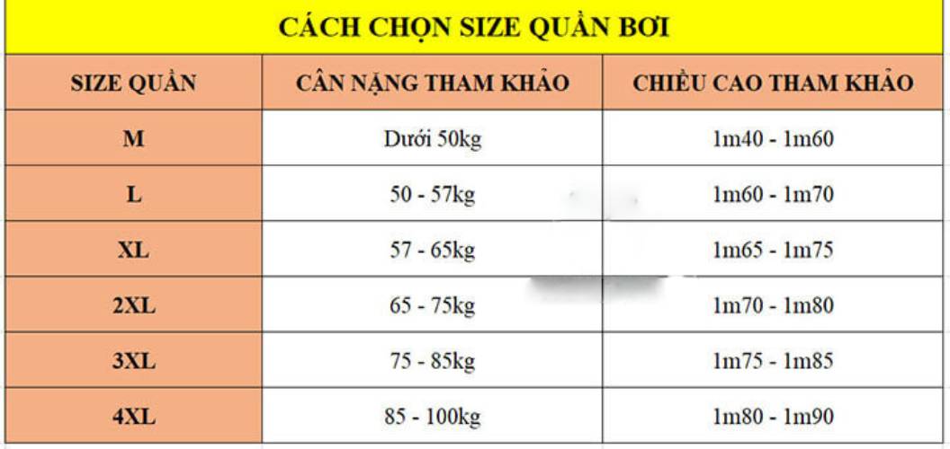 Quần Bơi Ngang Đùi Nam
