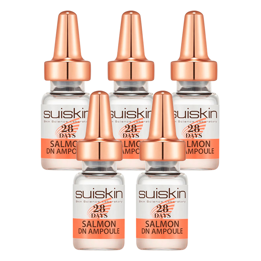 Serum Dưỡng Da Tế Bào Gốc Suiskin Salmon DN Ampoule 28 Days Từ Trứng Cá Hồi (Hàn Quốc) - tách lẻ