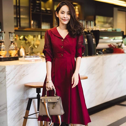 Set áo váy đôi dự tiệc (giá gồm váy nữ + somi nam)