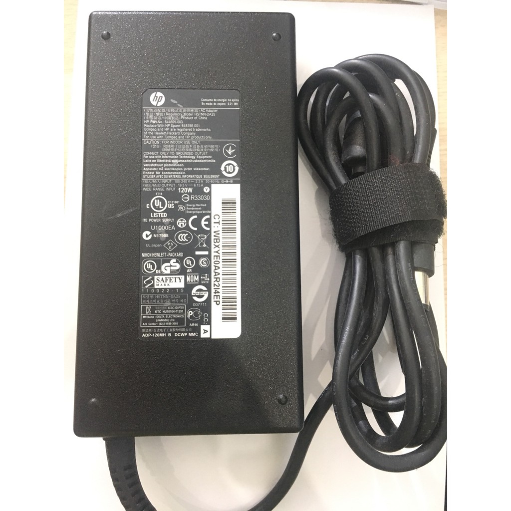 Adapter hp 19.5v - 6.15a / đầu kim lớn