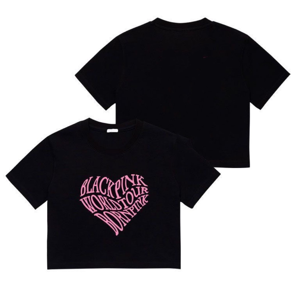 Pink heart BLACKPINK crop top