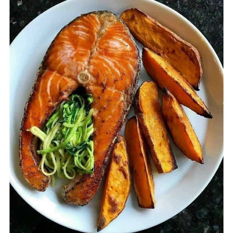 Cá hồi cắt khúc 1kg (giao tphcm)