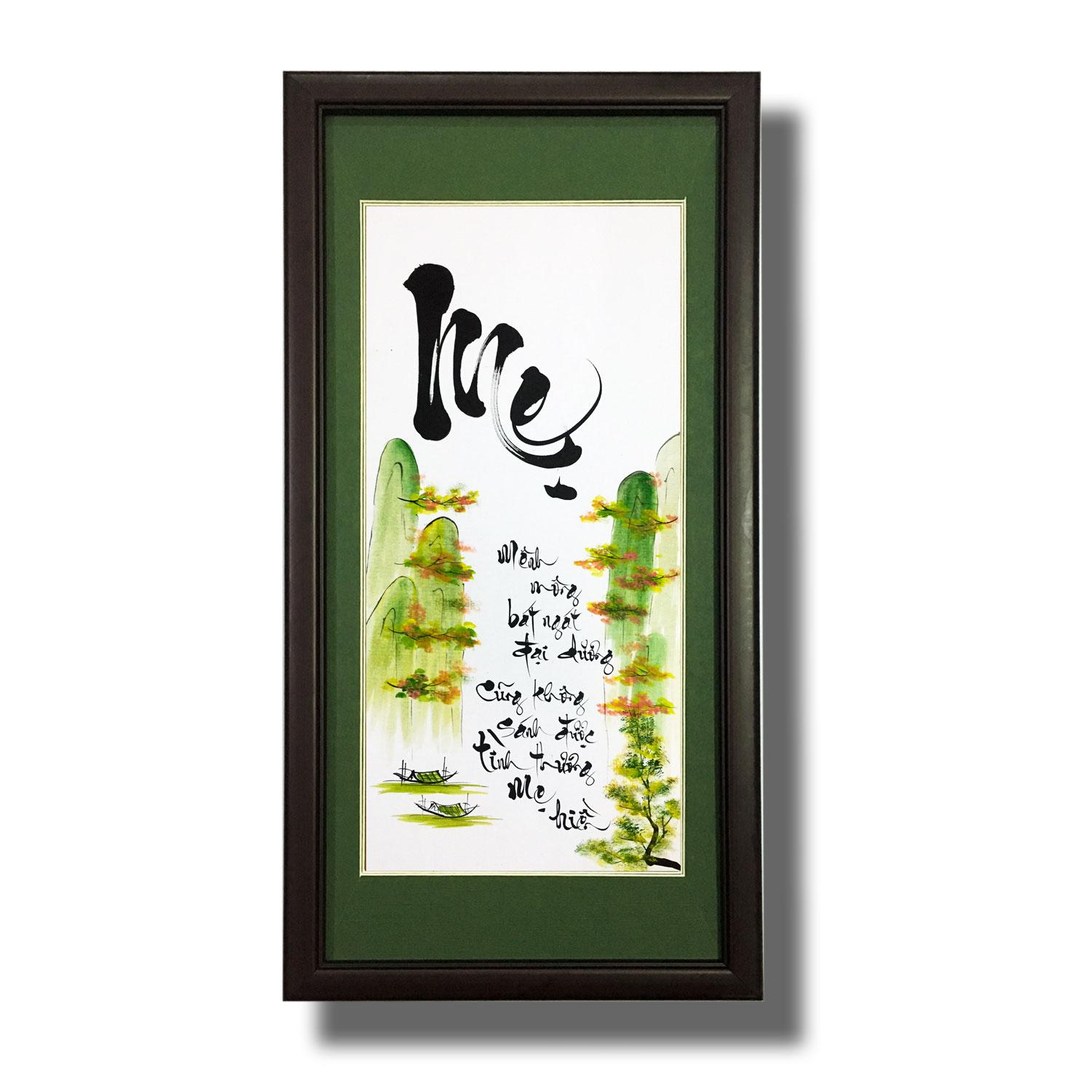 Tranh thư pháp chữ CHA 08 - Tranh Mỹ Thuật Minh Hiền