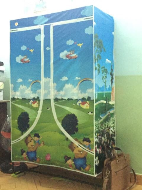 Tủ Vải 2 Buồng Thanh Sắt Thiên Nam Sơn