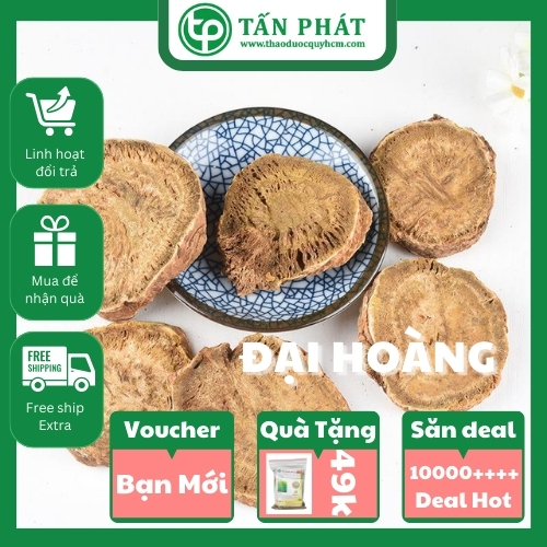 [Hàng loại 1] Đại hoàng khô túi lớn 1kg - tấn phát - Hàng công ty chất lượng cao chuyên dùng để pha trà và làm thuốc