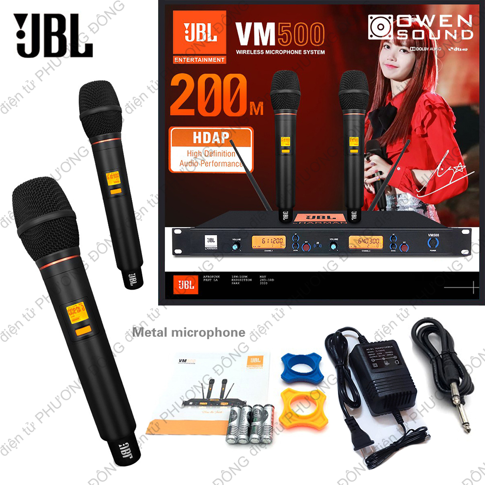 Micro không dây JBL VM500 Hàng loại 1 Thế hệ mới