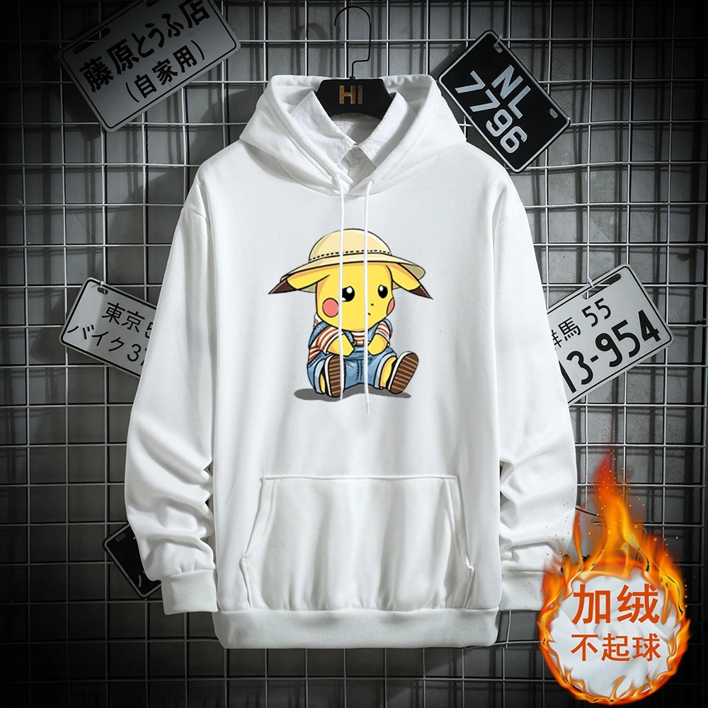 [FREESHIP] ÁO HOODIES NAM IN HÌNH PIKACHU NGỒI BUỒN