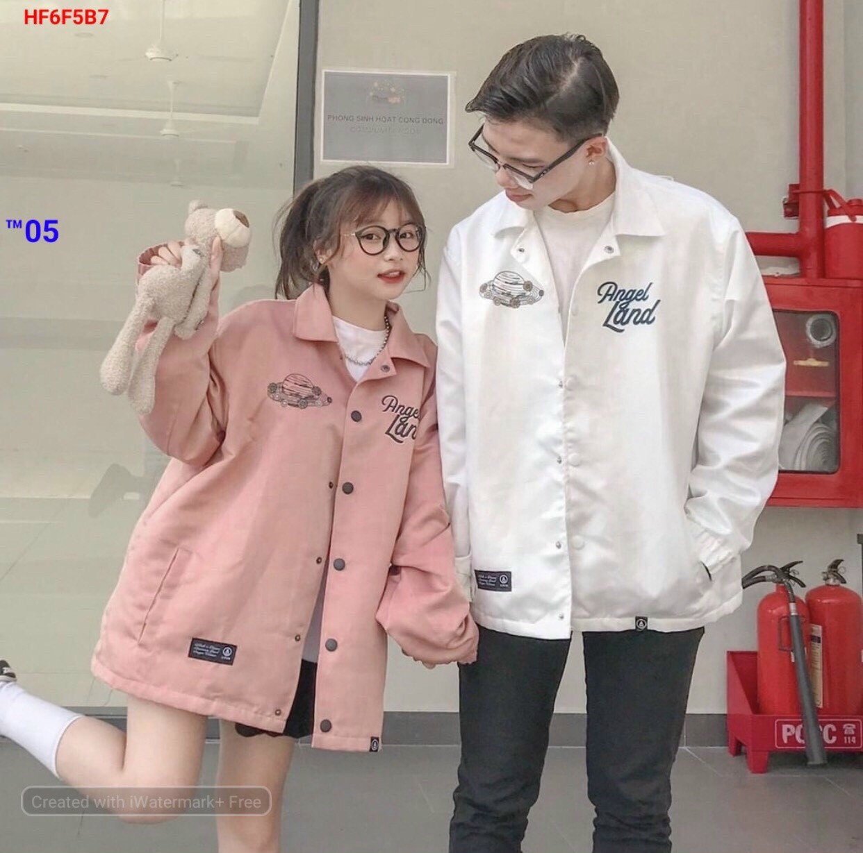 Áo khoác Dù nam nữ unisexin chữ angel land thiên thần