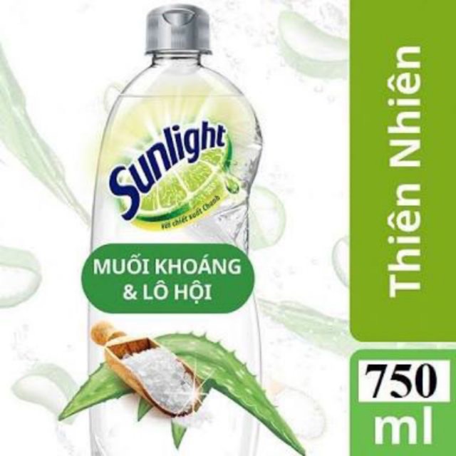 Nước rửa chén Sunlight  750g trắng/xanh/vàng