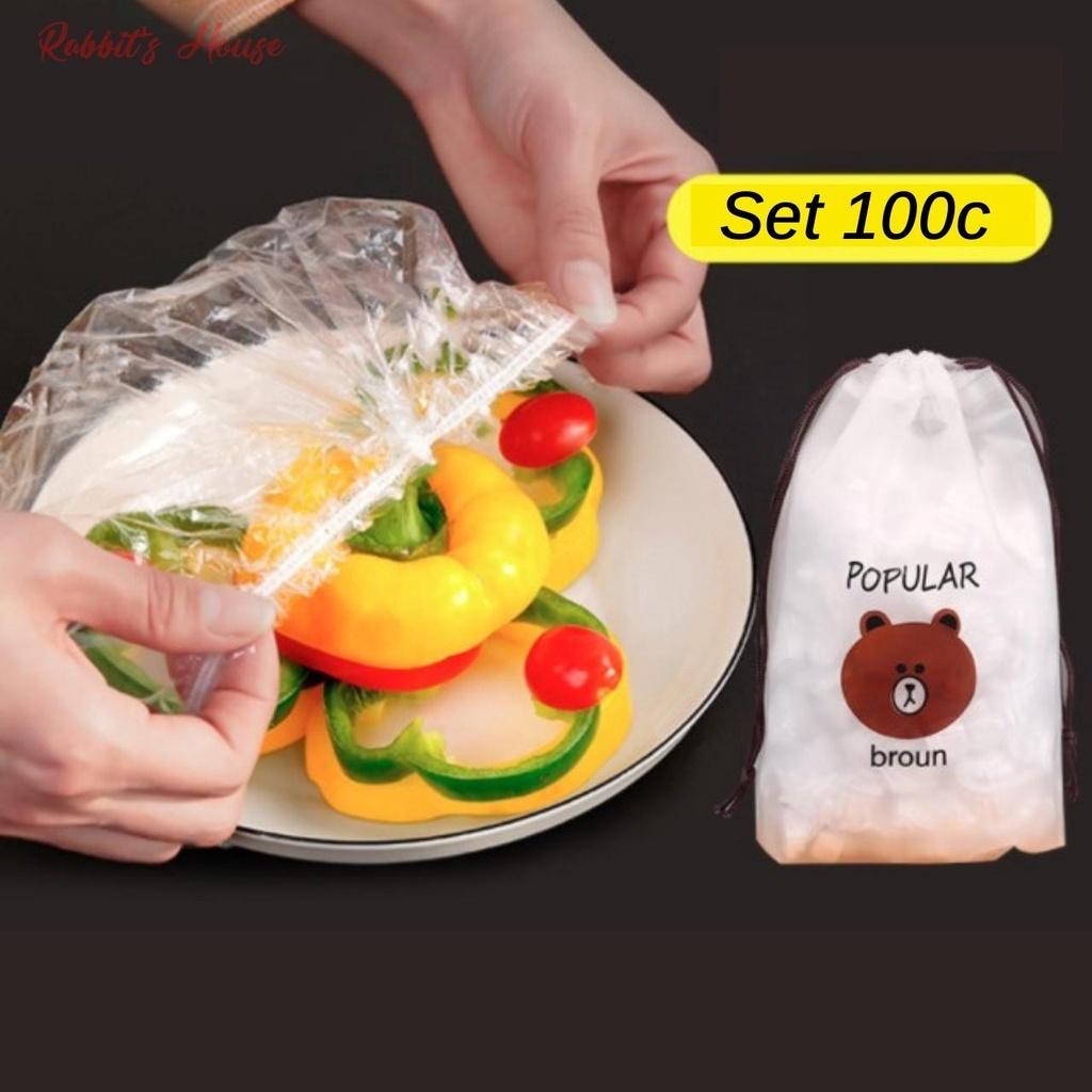 SET 100 TÚI MÀNG BỌC THỰC PHẨM ĐA NĂNG