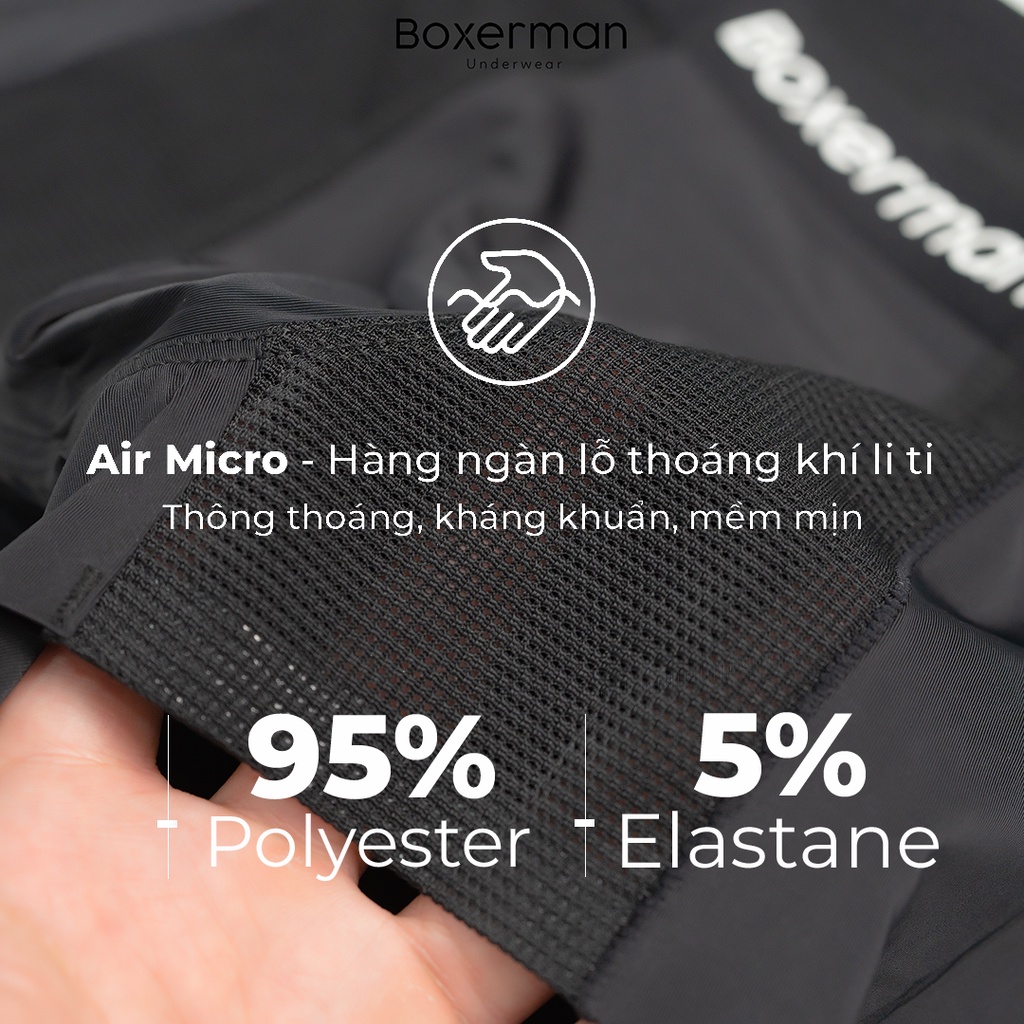 Quần sịp nam PRO MESH combo 3 boxer chính hãng BOXERMAN