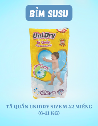 Tã quần Unidry size M 74/ M 60/ M 42 miếng