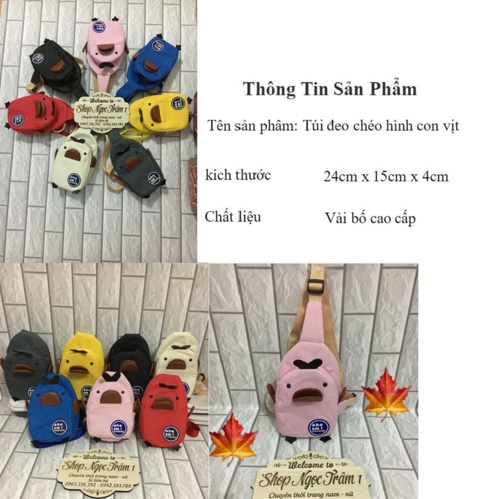 [HCM]Túi Đeo Chéo Thời Trang Con Vịt Đáng Yêu