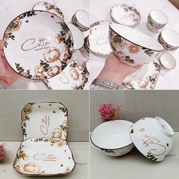 Chén sứ, tô sứ, dĩa sứ - chén tô dĩa sứ đẹp