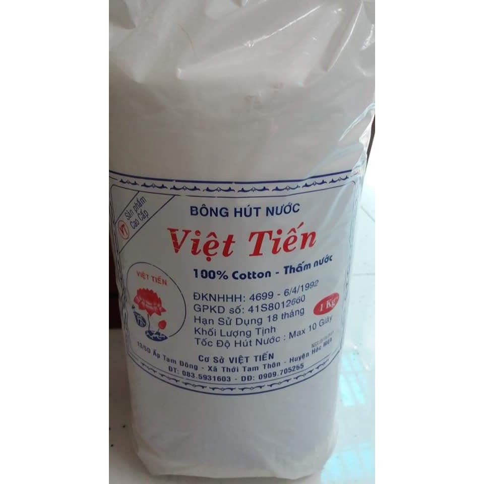 [HCM]Bông gòn cuộn y tế việt tiến 50g (Bông hút nước)