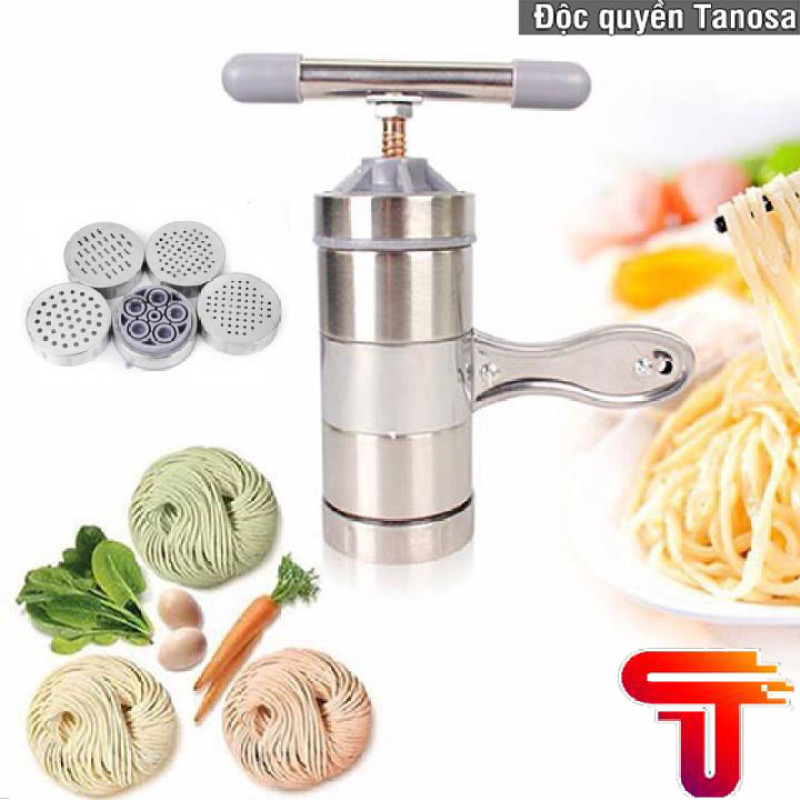 DỤNG CỤ LÀM BÚN MÌ TƯƠI 5 ĐẦU INOX CAO CẤP TANASA