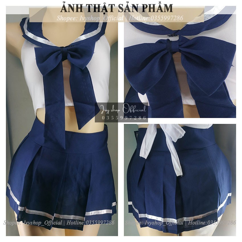 Cosplay học sinh sexy nhật bản hở lưng xuyên thấu gợi cảm bộ váy ngủ cosplay nữ sinh mã: tt007