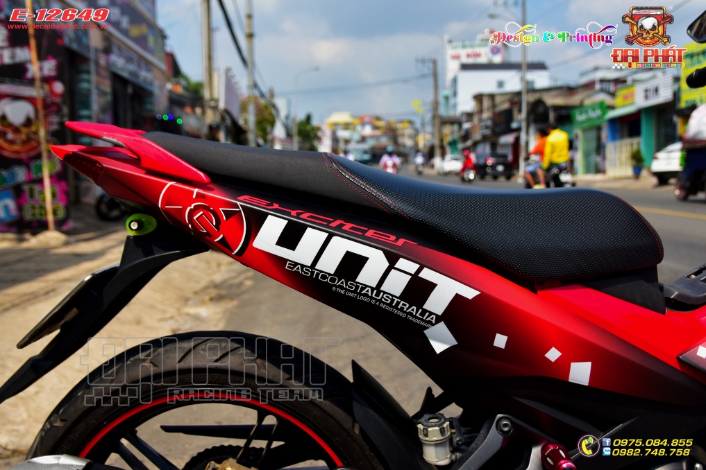 Tem Trùm Exciter 150 Ronix Đỏ Đen Nhám - E-12649