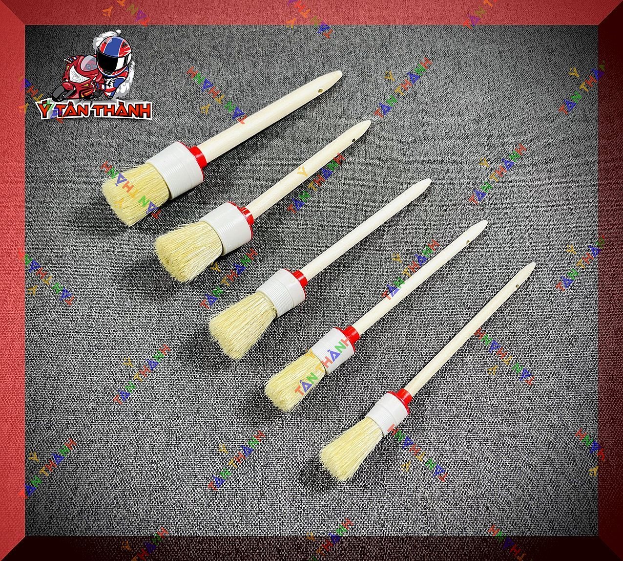Bộ 5 Cọ Lông heo Rửa xe máy đa năng MS20