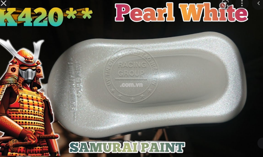 Sơn Xịt Samurai Trắng Ngọc Trai Kawasaki - Mã K420
