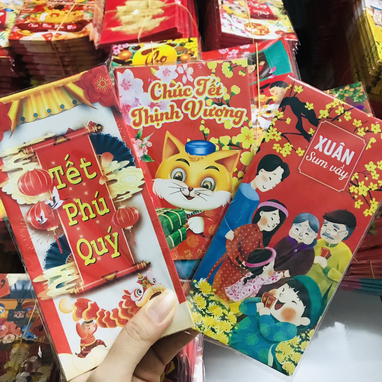 Combo 100 bao lì xì tết giáp Thìn 2024